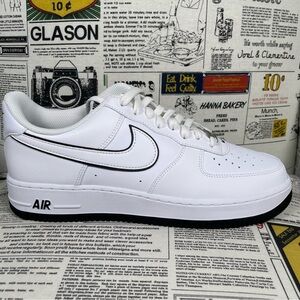 Nike Air Force 1 ‘07 White/Black Outline Men’s Size 10.5
